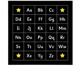Outdoor Kreidetafel Alphabet