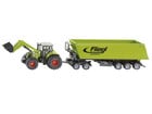 Siku Claas Traktor mit Frontlader Dolly und Fliegl Muldenkipper