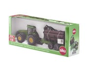 Siku John Deere mit Forstanhänger 1:50 7