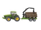 Siku John Deere mit Forstanhänger