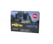 Siku Polizei und Sportwagen Set 1:87 3 Stück 5