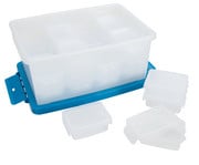 Betzold Aufbewahrungsboxen Set weiß transparent 25 teilig 3