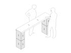Xbrick® Set Tisch schmal