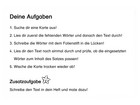 Lückentexte