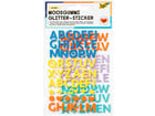 folia Moosgummi Glitter Sticker Buchstaben 128 Stück