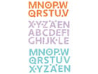 folia Moosgummi Glitter Sticker Buchstaben 128 Stück