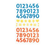 folia Moosgummi Glitter Sticker Zahlen 112 Stück 2