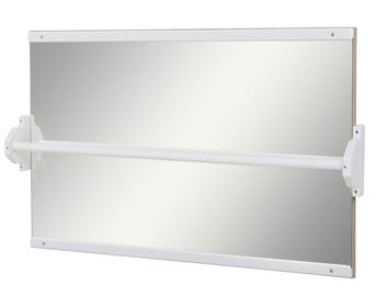EduCasa Spiegelwand mit Haltestange