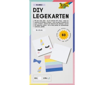 folia Blanko Legekarten inkl Stickern 60 Stück
