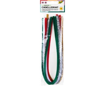 folia Chenilledraht Weihnachten 10 Stück