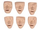 Gesichtsteile 6 Stück für HLW Trainingsmodell Little Anne QCPR