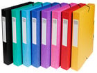 Exacompta Archivbox aus Karton DIN A4 bunt 8 Stück