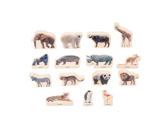 Wildtiere aus Holz