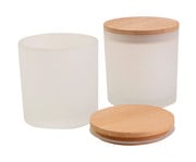 Glasgefäße mit Holzdeckel blanko 12 Stück 1