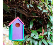 Vogelhaus Bausatz mit Stecksystem blanko 4