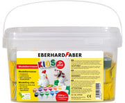 Eberhard Faber Modelliermasse weiß inkl 14 Farben zum Bemalen 1