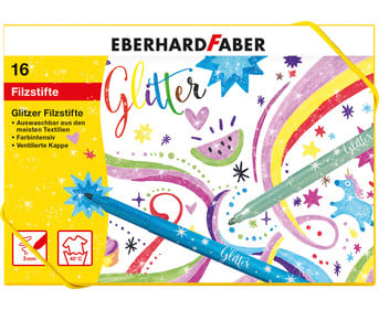 Eberhard Faber Filzstifte Glitzer 16er Set
