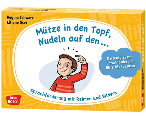 Sprachförderung mit Reimen und Bildern Mütze in den Topf