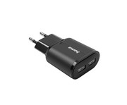 hama Ladegerät 2x USB A 12 W Schwarz 1