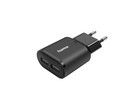 hama Ladegerät 2x USB A 12 W Schwarz