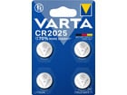 VARTA Lithium Knopfzelle CR2025 4 Stück