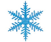 Schablonen Set Schneeflocken 12 Stück 4