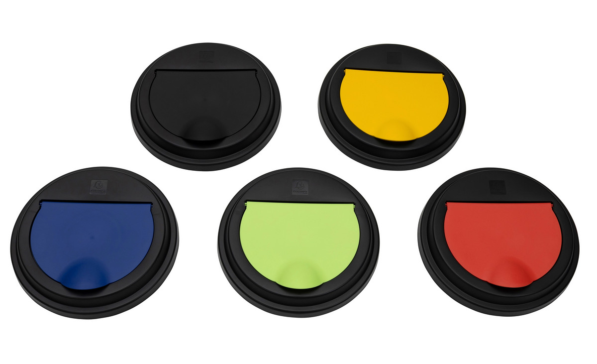 Exacompta Deckel für Mülleimer „EcoBlack