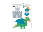 Prickel Vorlagen Dino und Ritterburg 10 Stück