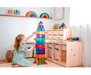 Connetix Kreativ Set Regenbogenfarben 102 teilig 5