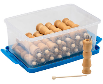 20 Stricklieseln inkl Aufbewahrungsbox