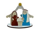 Teelichthalter Weihnachtskrippe zum Gestalten