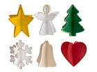 3D Holz Weihnachtsanhänger 24 Stück