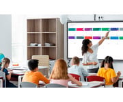 Clevertouch® Pro Series 3 mit Pylonen Höhenverstellung und Tafelflügel 4
