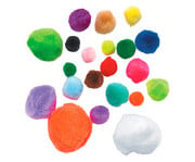 Mega Pompons Mix flauschig & bunt 1200 Stück 3