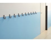 Sicherheits Garderobenhaken 10 Stück grau/grün 2