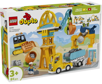 LEGO® DUPLO® Baustelle mit Baufahrzeugen 3 in 1 Set
