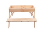 Esschert Design Kinder Picknicktisch mit Sandkasten