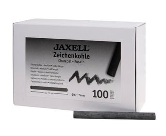 JAXELL Zeichenkohle Ø 6 7mm mittel 100 Stück