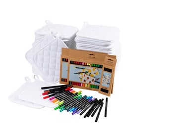 Kreativ Set Topflappen inkl Stifte 80 Stück