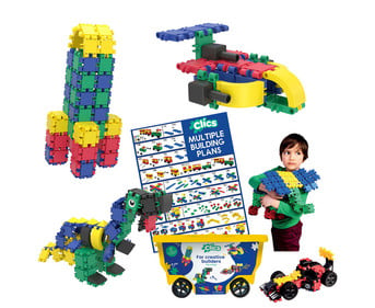 Clics Bausteine Rollerbox 377 teilig
