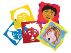 Schablonen Set Emotionen 6 Stück