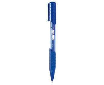 Kores® Druckkugelschreiber mit blauer Tinte 12 Stück