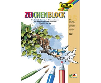 folia Zeichenblock 80 g/m² DIN A3 2 Stück mit je 25 Blatt