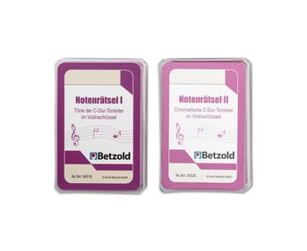 Betzold Notenrätsel Karten für den Magischen Zylinder