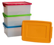 Betzold Aufbewahrungsbox 16 x 39 5 x 27 5 cm weiß transparent Grundfarben 1