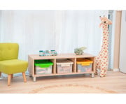 Betzold Aufbewahrungsbox 16 x 39 5 x 27 5 cm weiß transparent Naturfarben 3