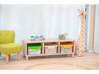 Betzold Aufbewahrungsbox 16 x 39 5 x 27 5 cm weiß transparent Naturfarben