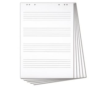 Betzold Flipchart Block mit Notenlinien