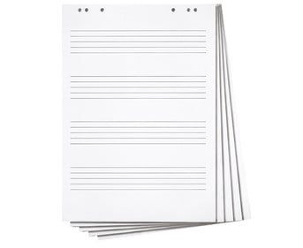 Betzold Flipchart Block mit Notenlinien