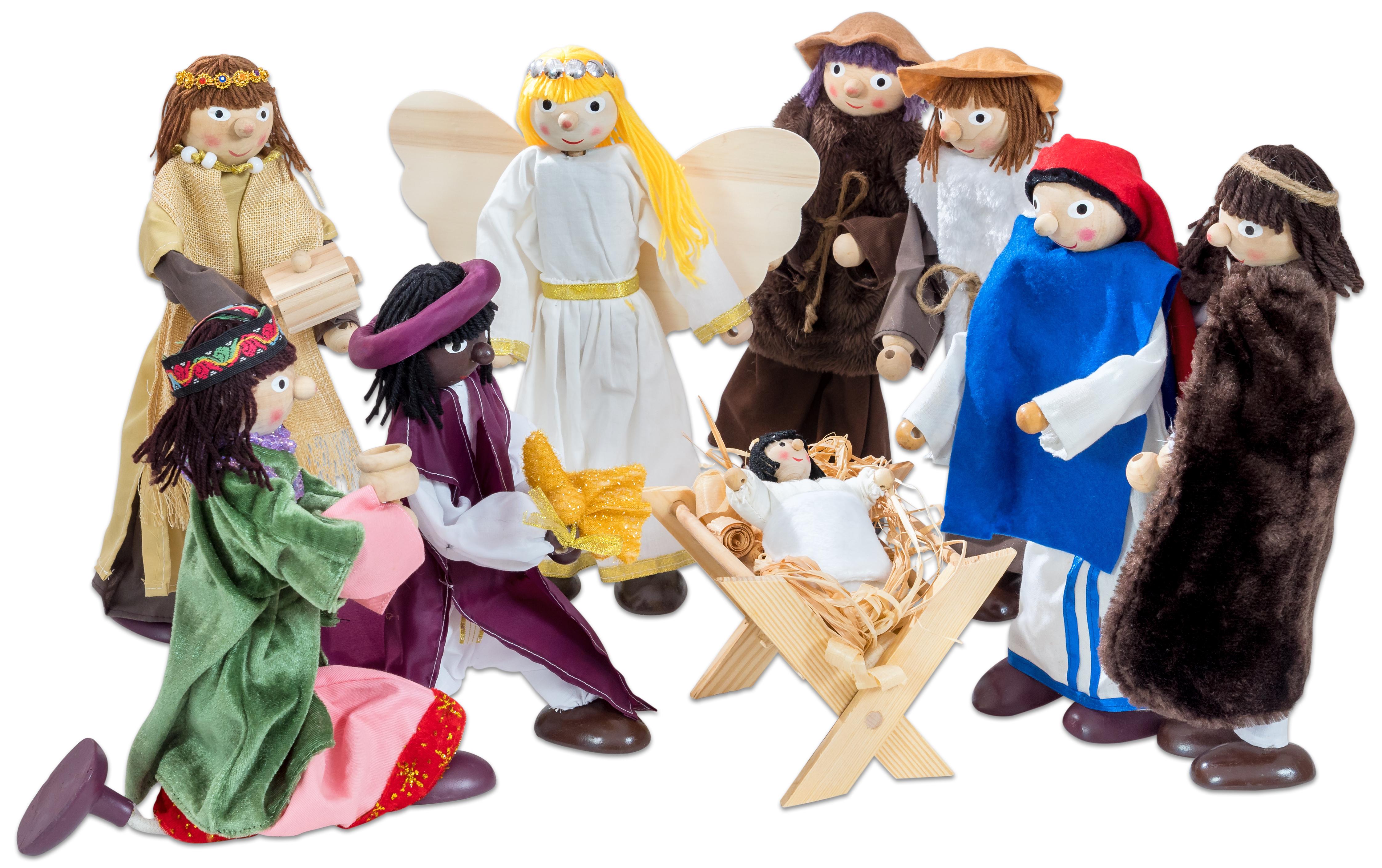 original Winzling Biegepuppen Krippenfiguren-Set XXL